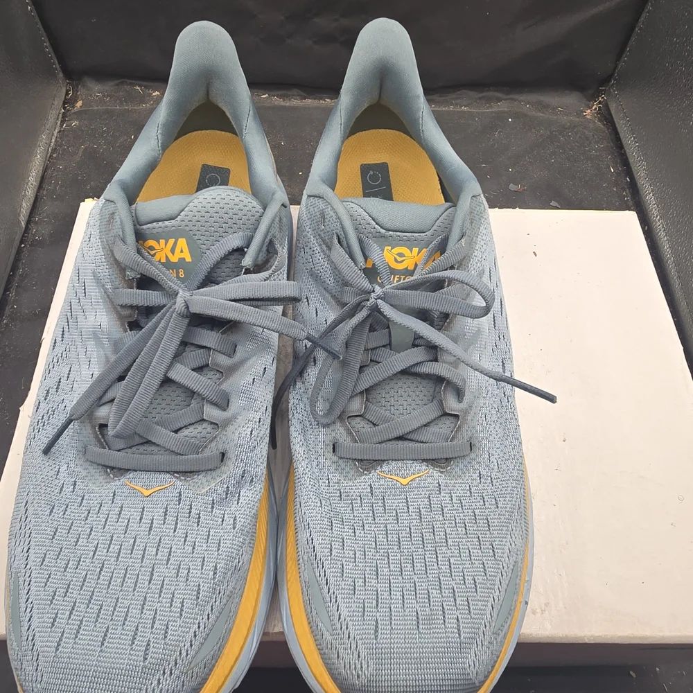 Hoka Blue and Yellow‎ Running Shoes